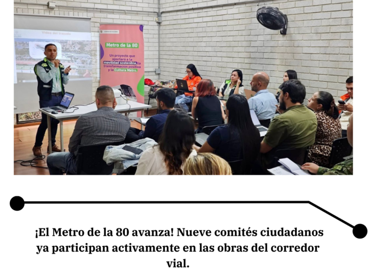 110 ciudadanos ya lideran obras del Metro de la 80