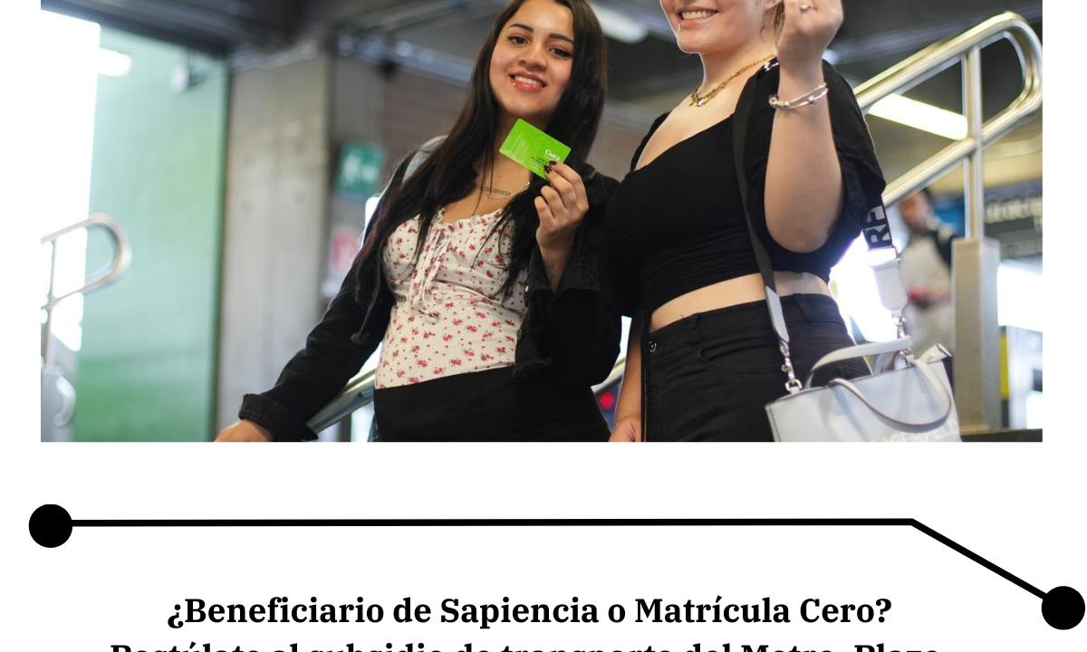Abren inscripciones para el Tiquete Metro Estudiantil
