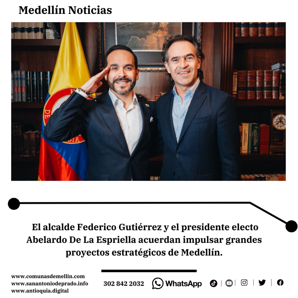 Medellín articula proyectos clave con Presidente electo