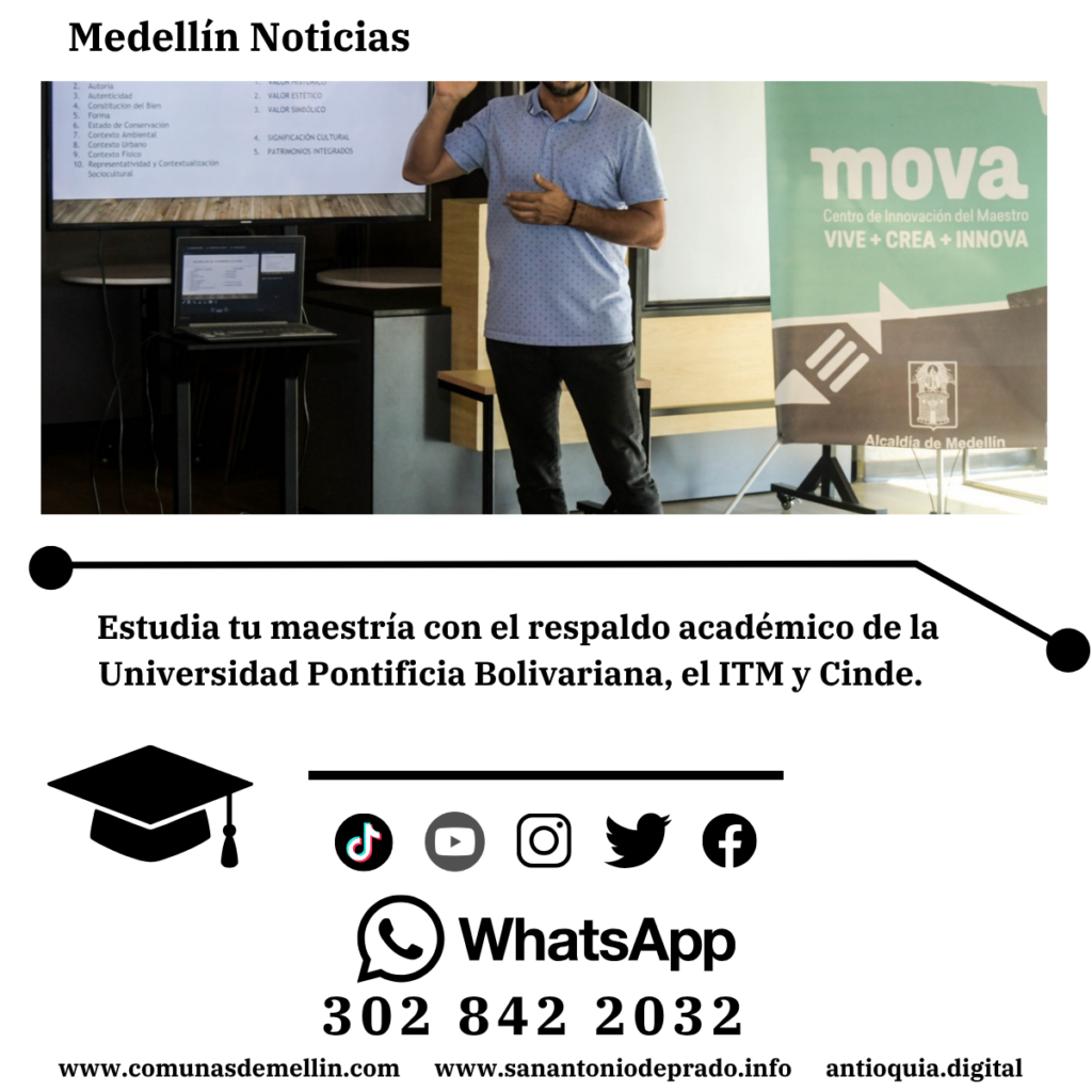 Medellín abre 69 becas de maestría para docentes oficiales