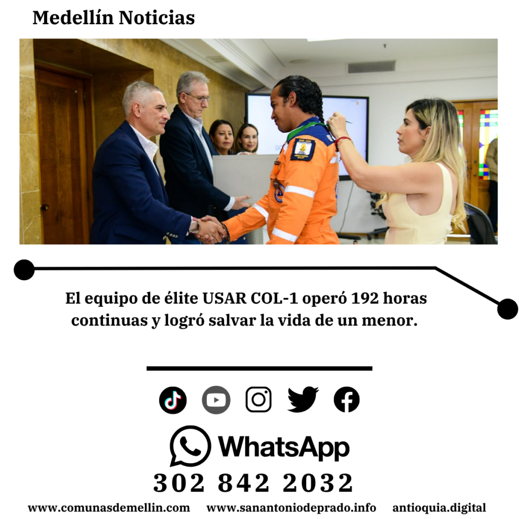 Gobernador honra a rescatistas del equipo USAR COL-1