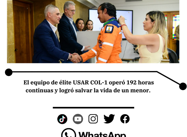Gobernador honra a rescatistas del equipo USAR COL-1