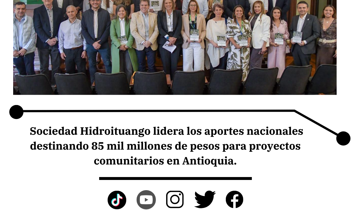 Antioquia lidera desarrollo con Obras por Impuestos