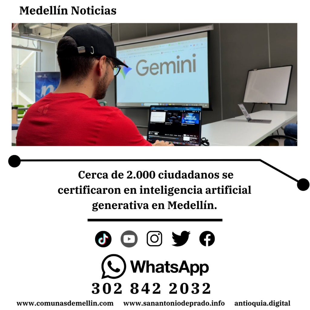 Medellín certificó 2.000 personas en IA