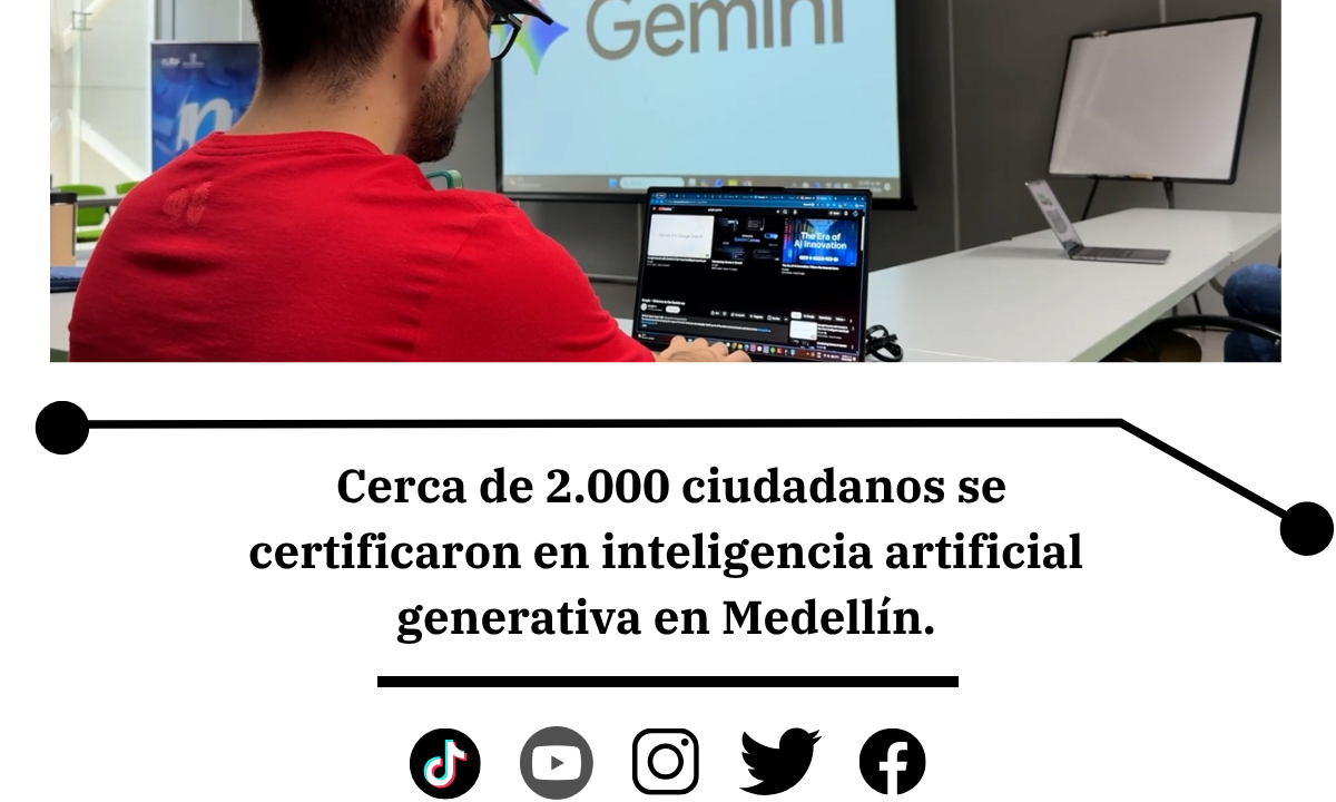 Medellín certificó 2.000 personas en IA