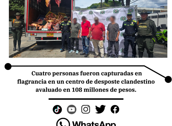 Incautan tres toneladas de carne ilegal en Medellín