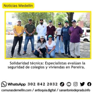 Ingenieros antioqueños apoyan evaluación por sismo