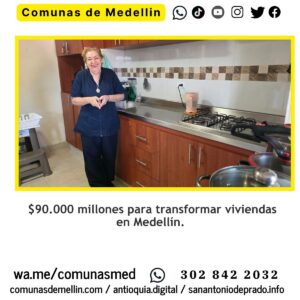 Medellín invierte $90.000 millones en mejoramiento de vivienda