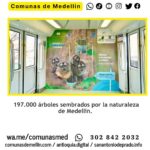 Trenes del Metro de Medellín llevan la biodiversidad
