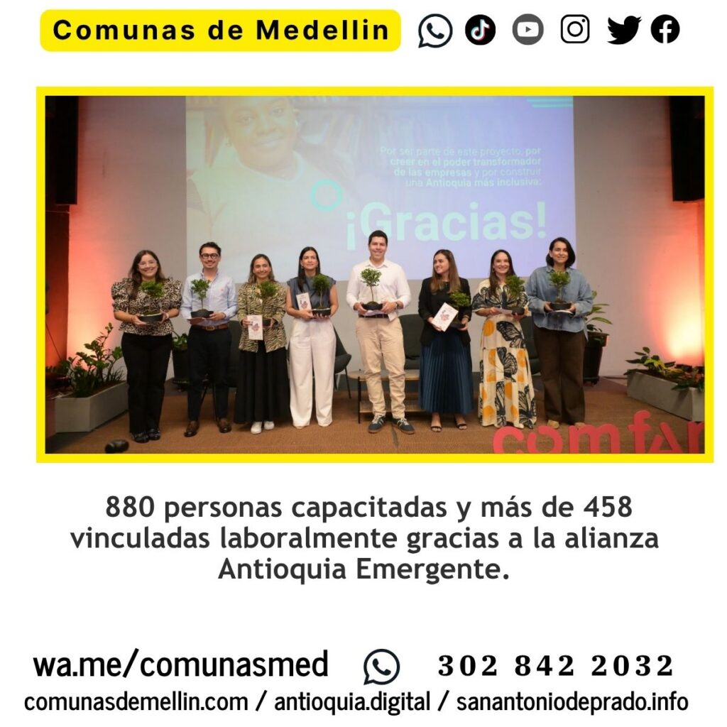 Alianza forma a 880 personas en Medellín