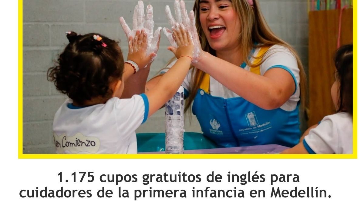 Medellín abre 1.175 cupos en inglés para primera infancia