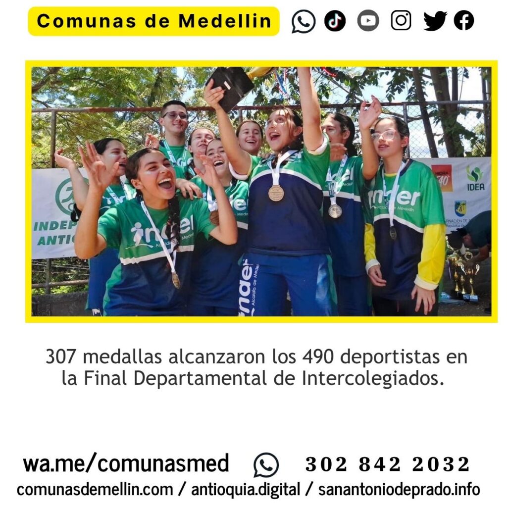 Medellín tricampeón de Juegos Intercolegiados 2026