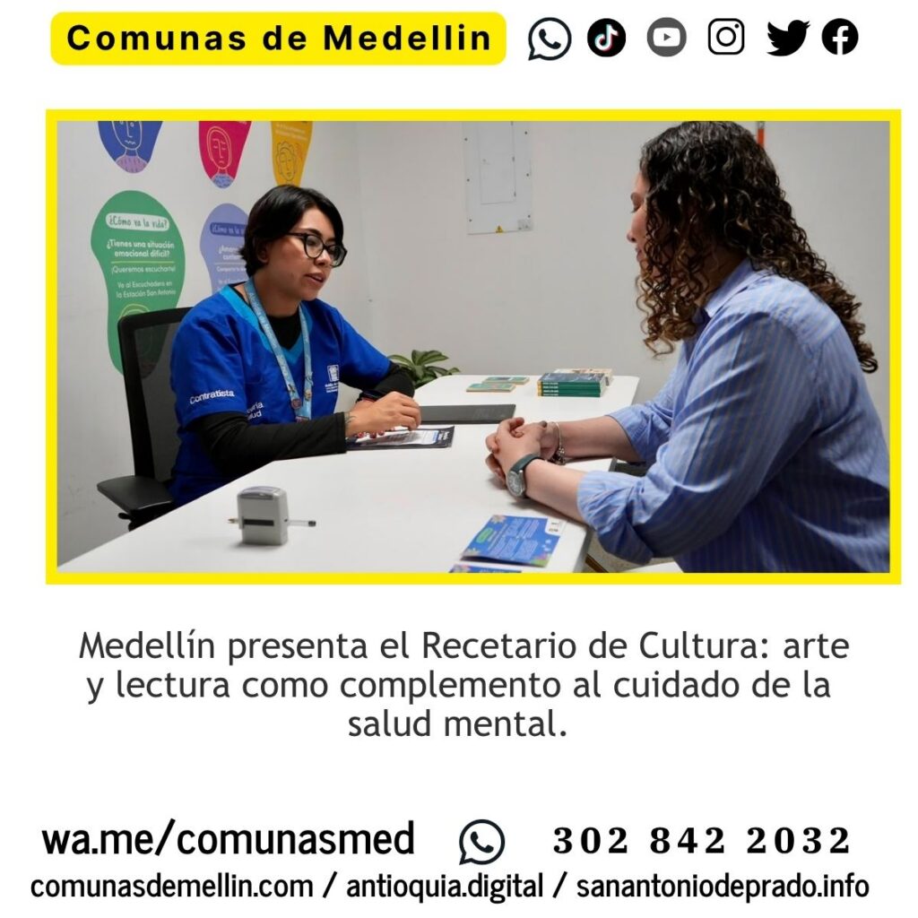 Medellín lanza Recetario de Cultura para la salud mental
