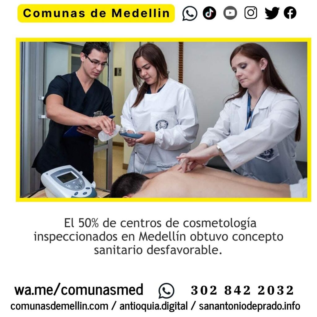 Medellín refuerza el control sanitario en centros de estética
