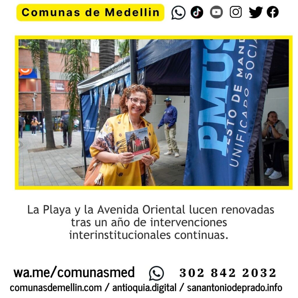 PMU Social recupera 3 millones de m² en Centro de Medellín