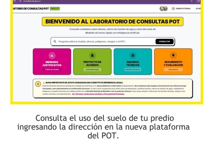 Medellín lanza dos aplicativos con IA para consultar el POT