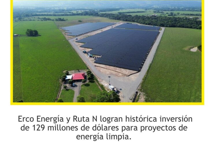 Erco Energía cierra inversión histórica de 129M USD