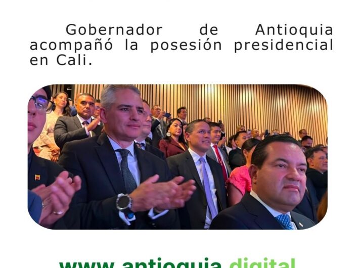 Gobernador asistió a posesión del presidente en Cali