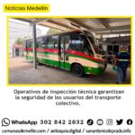 Inmovilizan bus en Medellín por fallas y pasar semáforo en rojo