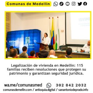 Medellín entrega resoluciones de legalización de vivienda