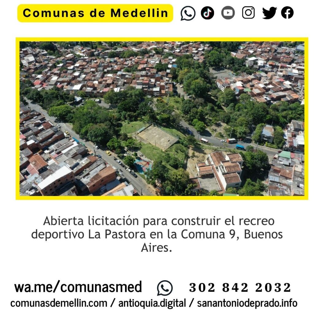 Abren licitación para recreo deportivo La Pastora