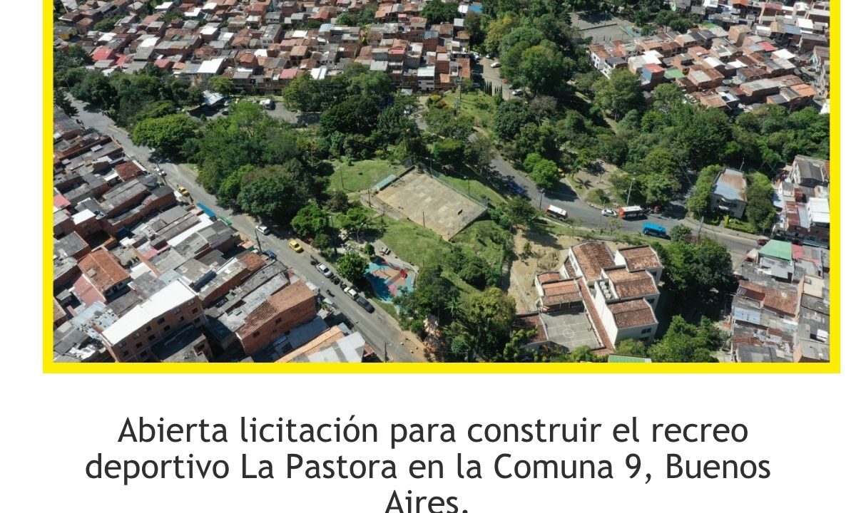 Abren licitación para recreo deportivo La Pastora