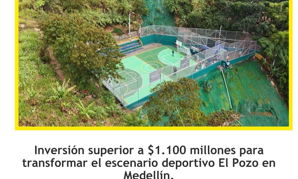 Renovada la cancha El Pozo en Medellín