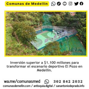 Renovada la cancha El Pozo en Medellín