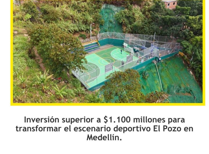 Renovada la cancha El Pozo en Medellín