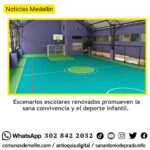 Medellín renueva más de 80 placas polideportivas