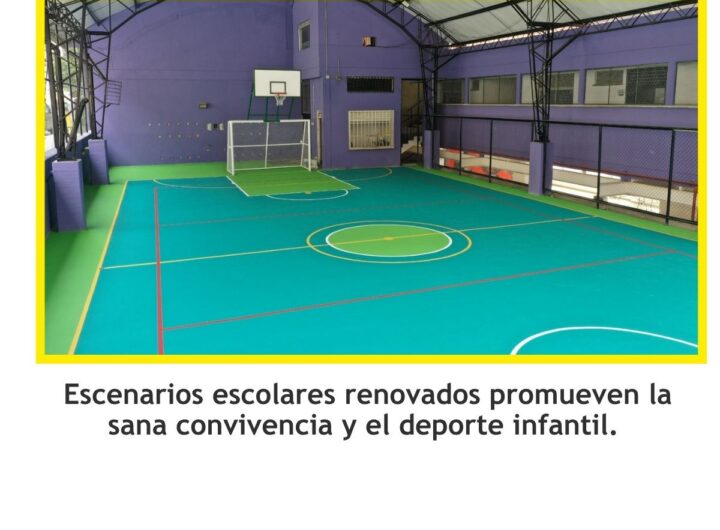 Medellín renueva más de 80 placas polideportivas