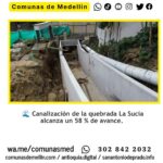 Obras en la quebrada La Sucia alcanzan el 58 %