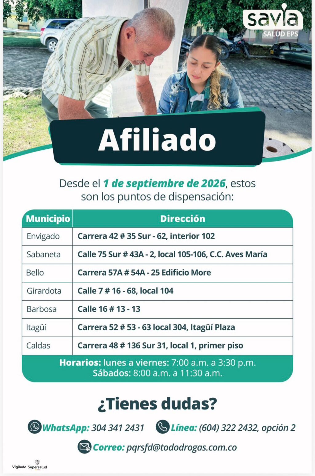 Savia Salud cambia puntos de entrega de medicamentos