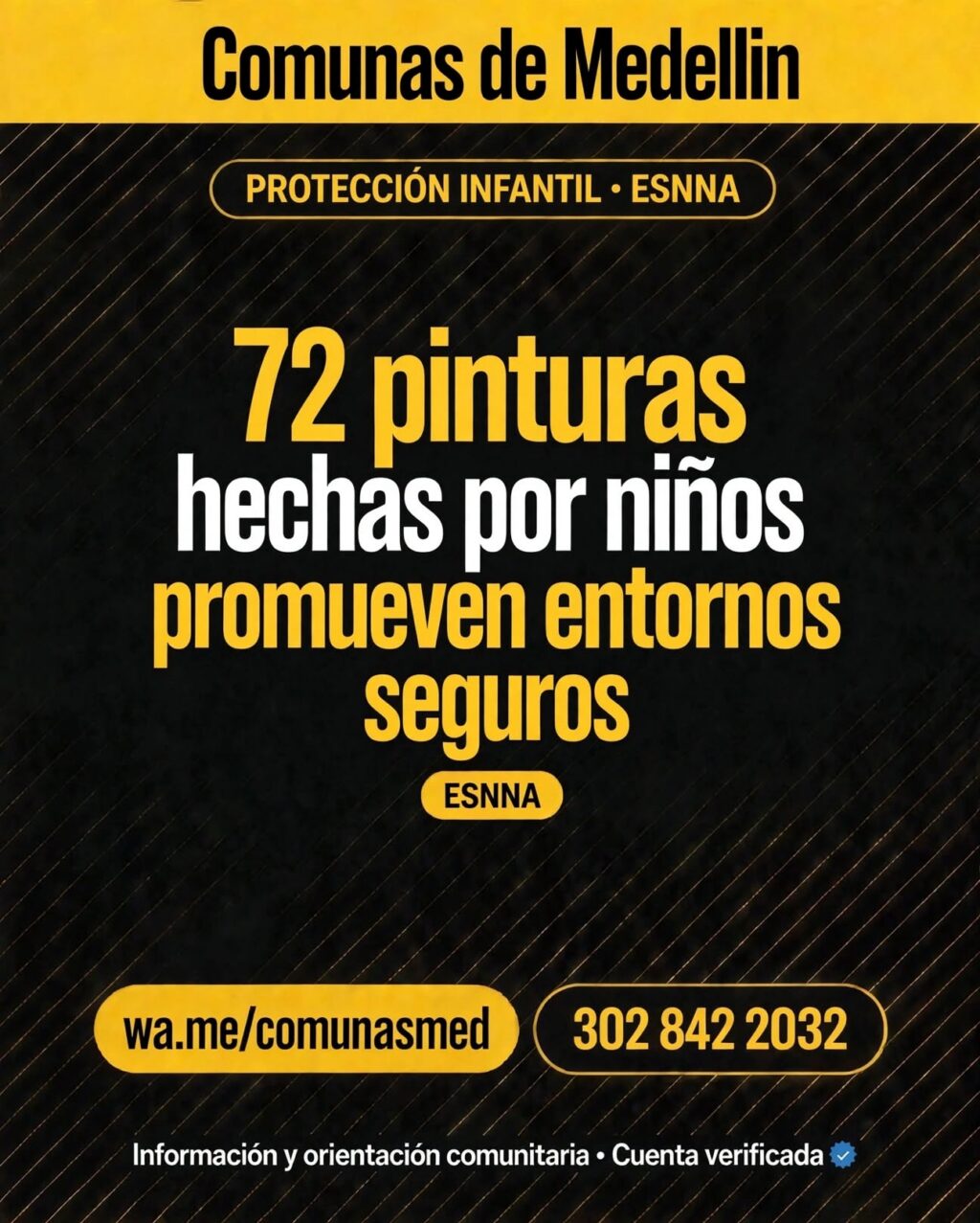 72 pinturas hechas por niños promueven entornos seguros