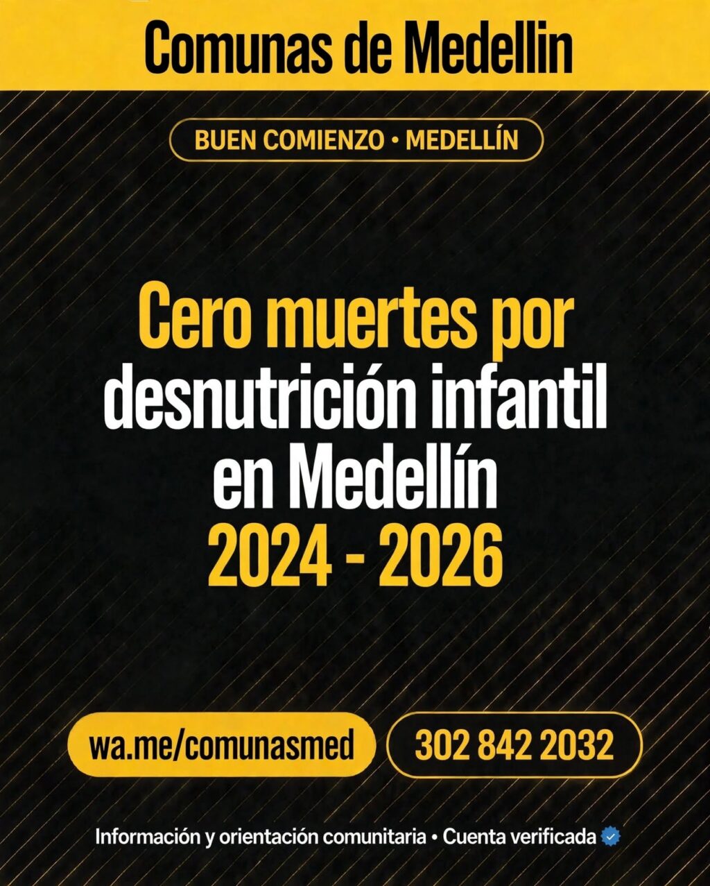 Medellín reduce la desnutrición infantil a mínimo histórico