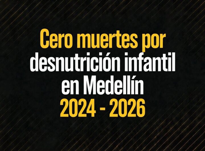 Medellín reduce la desnutrición infantil a mínimo histórico