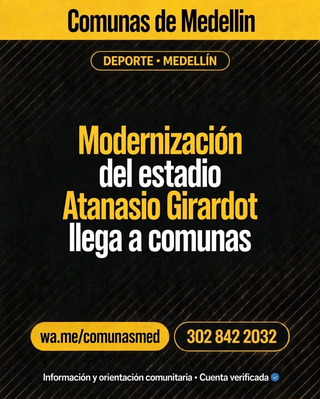 Modernización del estadio Atanasio Girardot llega a comunas