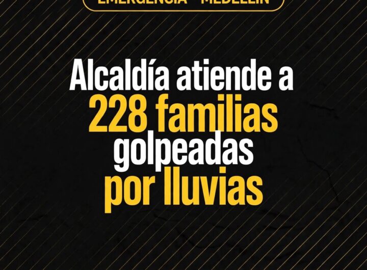 Alcaldía atiende a 228 familias golpeadas por lluvias