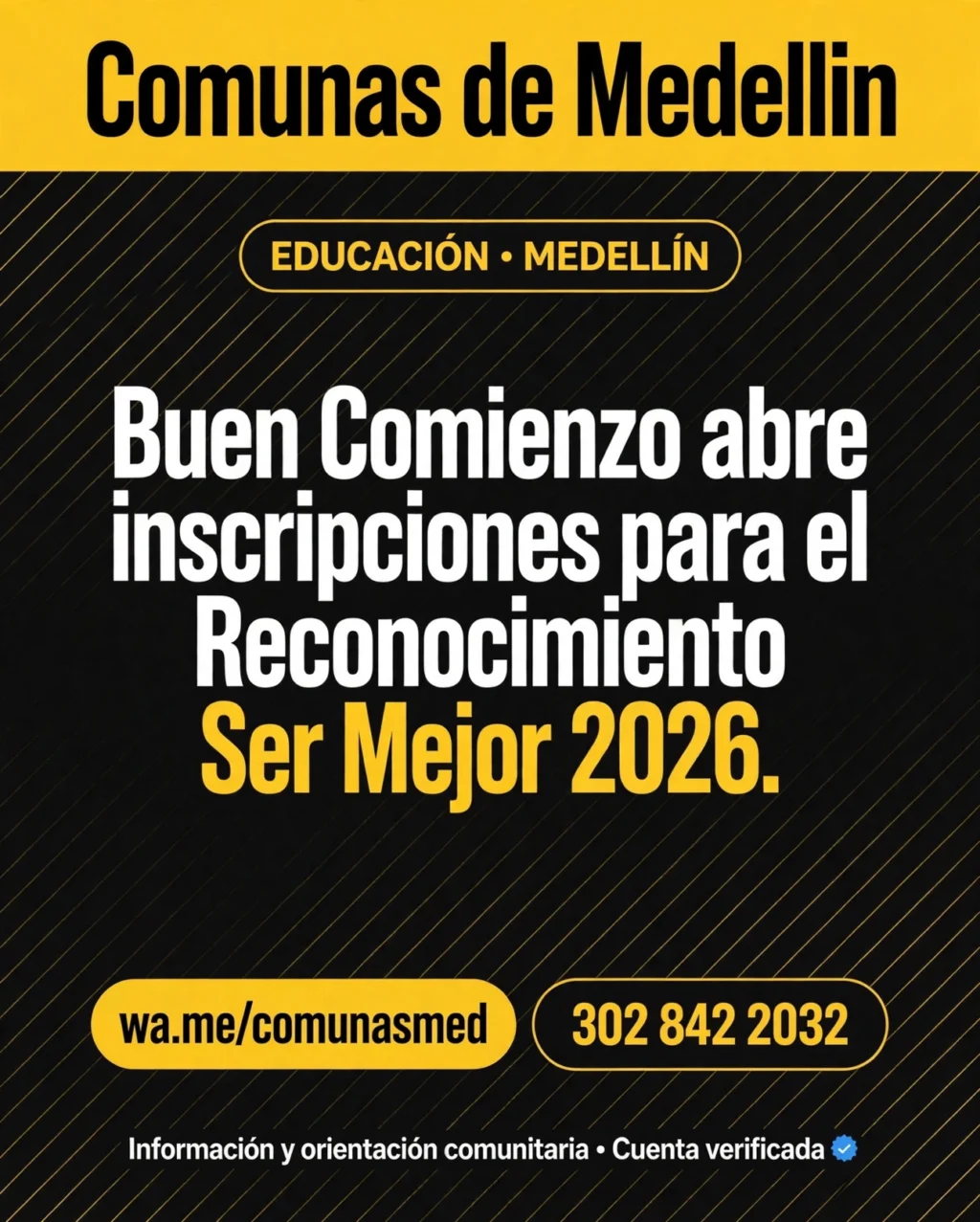 Ser Mejor 2026 premia agentes de Buen Comienzo