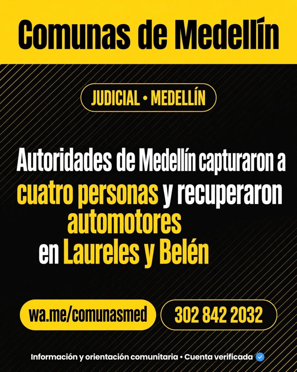 Cayeron cuatro en Laureles y Belén por robo de vehículos