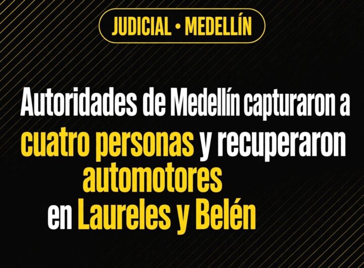 Cayeron cuatro en Laureles y Belén por robo de vehículos