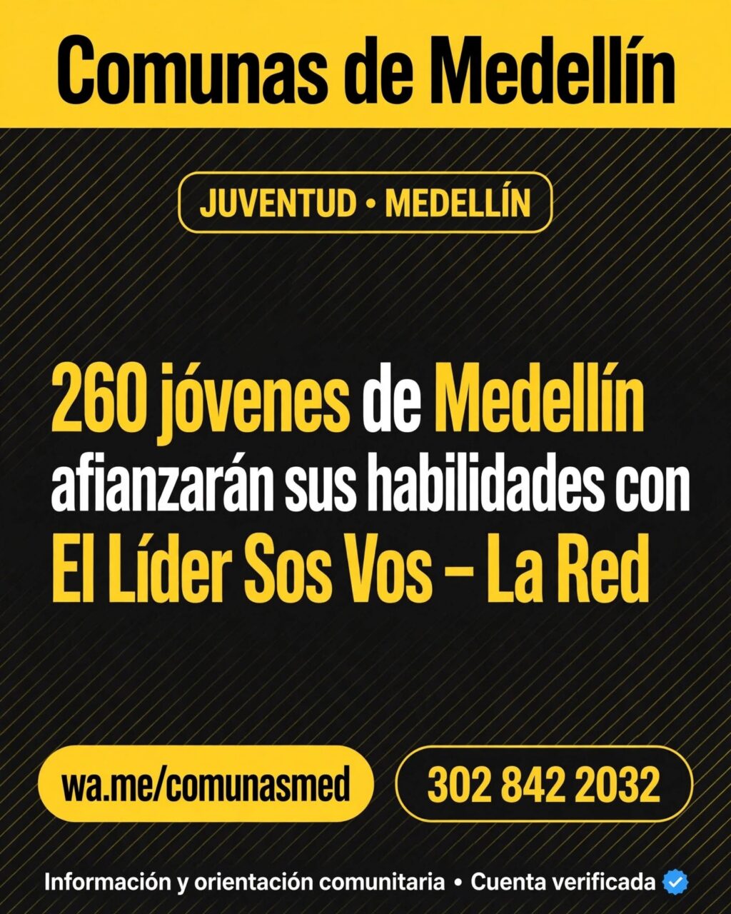El Líder Sos Vos 2026: Convocatoria para 260 jóvenes