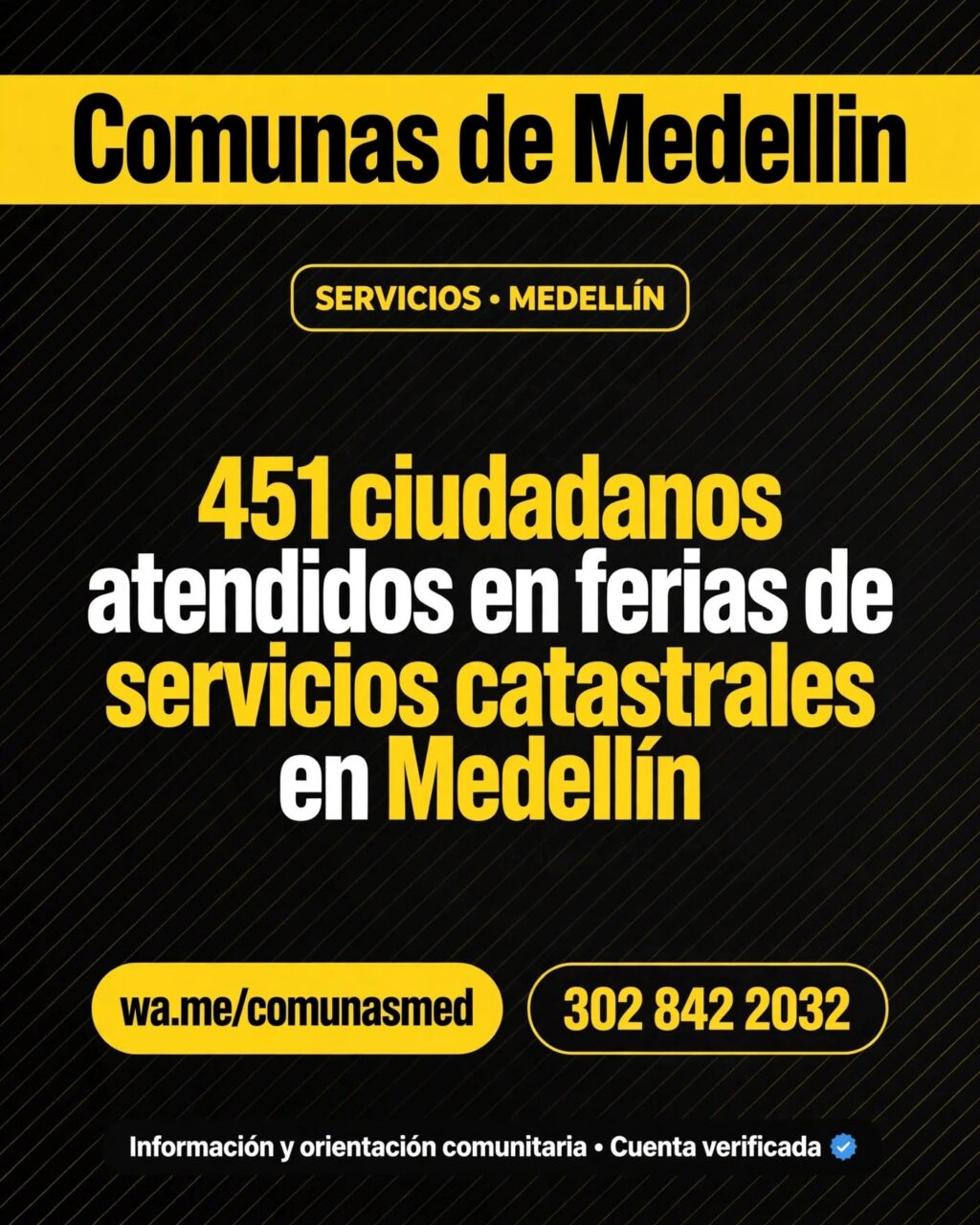 Catastro en Medellín: 451 ciudadanos atendidos