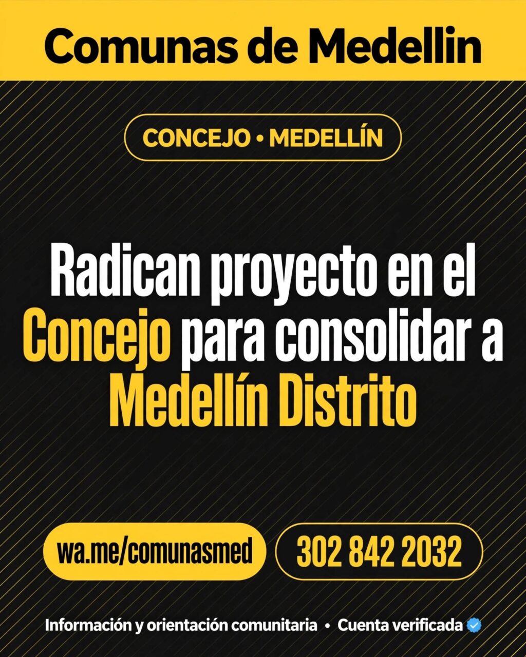 Radical proyecto para modernizar el Distrito de Medellín