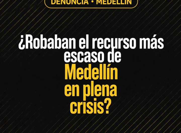Caen 5 personas por robar agua en sequía en Medellín