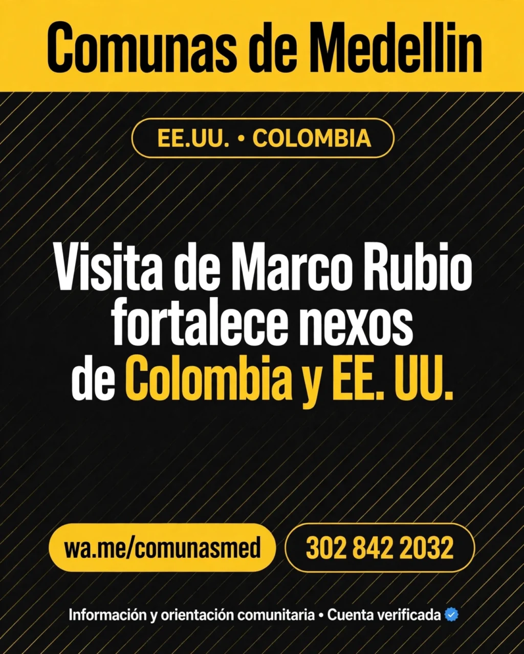 Visita de Marco Rubio fortalece nexos de Colombia y EE. UU.