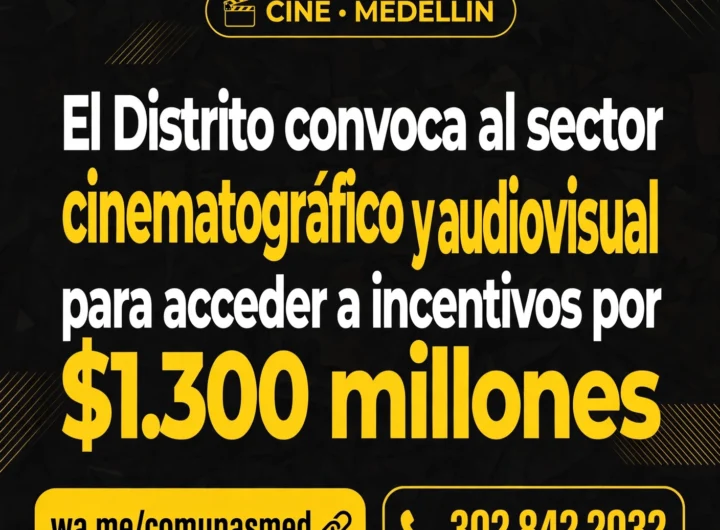 Medellín abre incentivos por $1.300 millones en cine