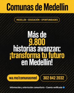 Educación para jóvenes y adultos beneficia a 9.800 en Medellín