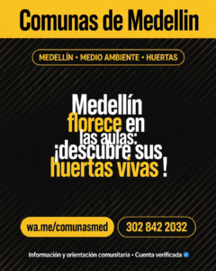 Medellín implementa más de 500 huertas escolares