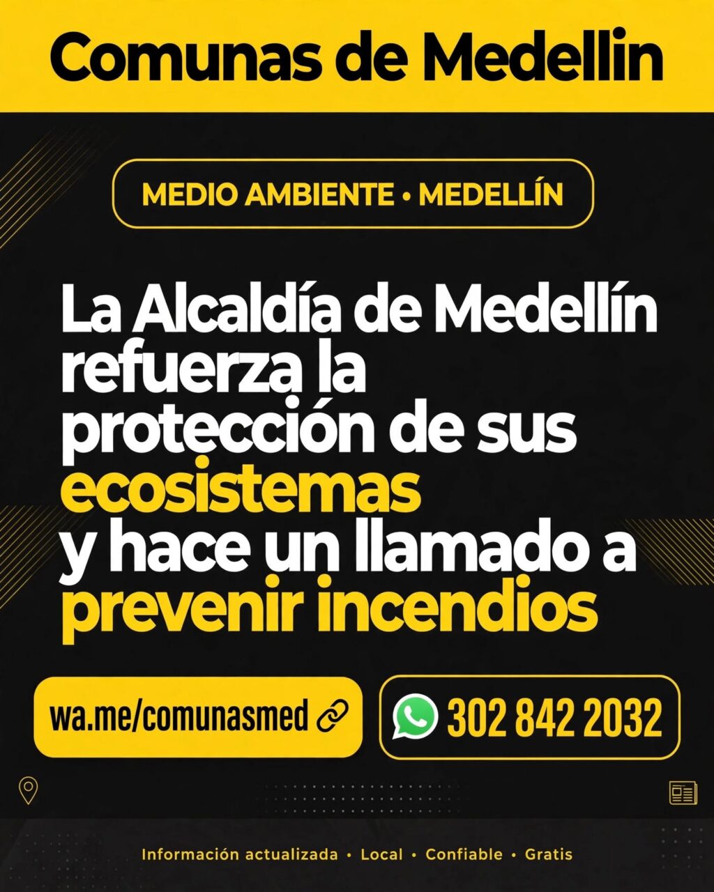 Alcaldía refuerza protección ambiental y previene incendios